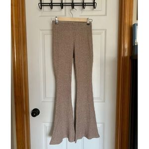 Rib Knit Flare Soft Pants